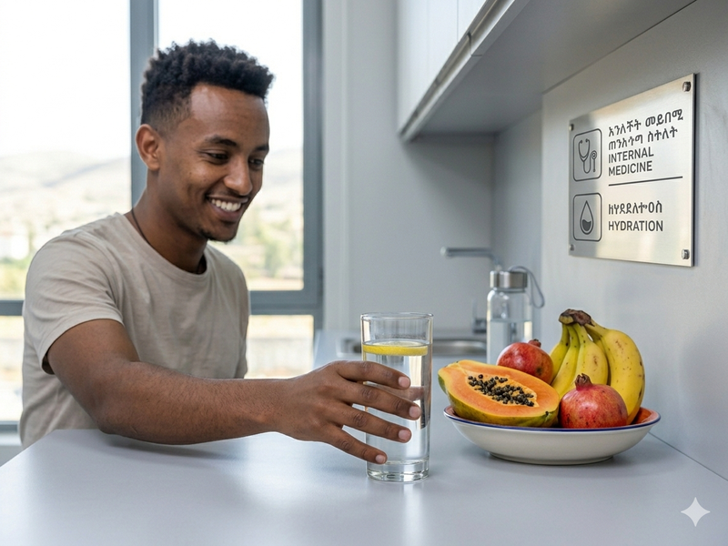 💧 ናይ ጥዕና ምኽሪ፡ በቂ ማይ ስተዩ!